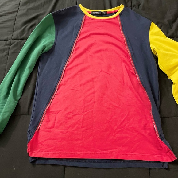 Color Block Oversized Zipper Sweater Size M. - Picture 4 of 4